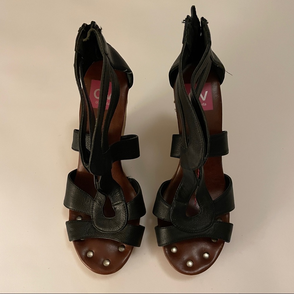 Dolce Vita Black Wedges